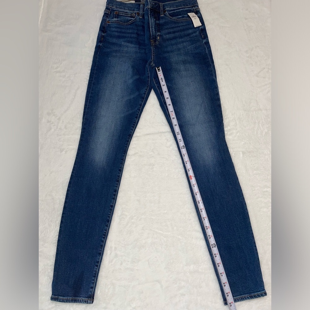 NWT Gap Long Skinny High Rise Stretch Denim Jeans Size 28 - Picture 5 of 11